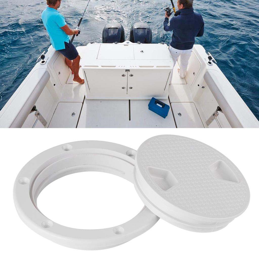 Marine ABS Rounded Deck Cover Inspection Hatch Yacht RV Boat Accessories4inch