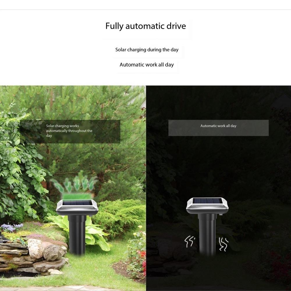 1/2 Pcs Solar Mouse Repeller Beep Vibration Plug and Play Ultrasonic Mouse Repeller Outdoor Snake Repeller