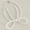 2pcs Pearl Bow Curtain Tieback Faux Pearl Pearl Magnetic Buckle Magnetic Curtain Strap  Living Room