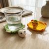 Funny Knitted Cup Mat Hand Woven Animal Drink Coaster Crochet Turtle Coaster  Restaurant Table
