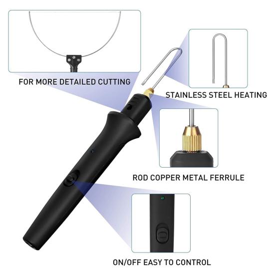 1 комплект, инструмент для резки пенопласта 3 в 1, быстрый нагрев, британская вилка, 100-240 В, 18 Вт, портативный электрический резак для пенополистирола, ручка, принадлежности для мастерской