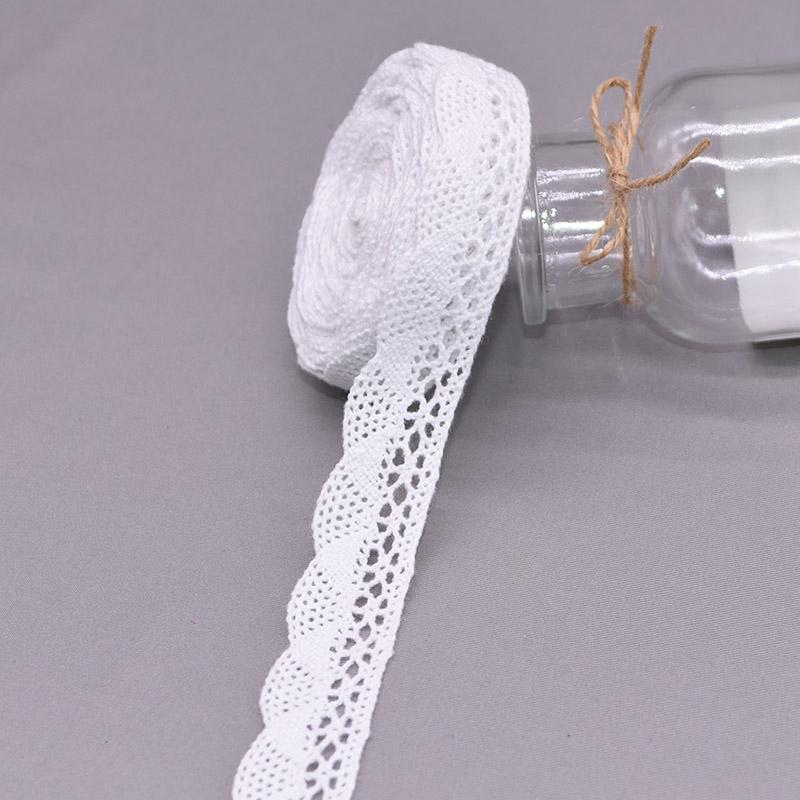 5/10 Ярдов Белый Хлопок Вышитое Кружево Отделка Ленты Ткань DIY Ручная Работа Ремесло Одежда Швейные Аксессуары Принадлежности