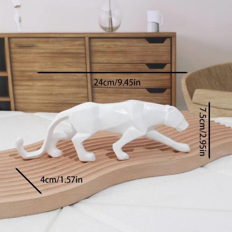 1 шт. Скандинавская креативная фигурка леопарда, украшение для стола, поделки из смолы, аксессуары для дома, домашний декор