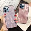 Чехол Leaf Coque Capa для Iphone 14 13 11 12 Pro Max Mini Xs Xr X 7 8 6s Plus Se 2022, защитная задняя крышка из закаленного стекла