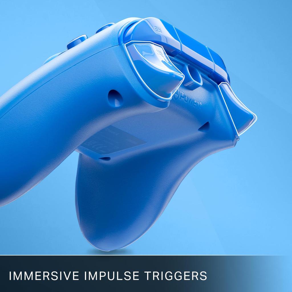 Год PowerA Проводной контроллер Xbox Series Xbox One PC для Windows Синий Двойная функция вибрации [2 Гарантия] XS 10/11 (Официально лицензировано) 1519367-01