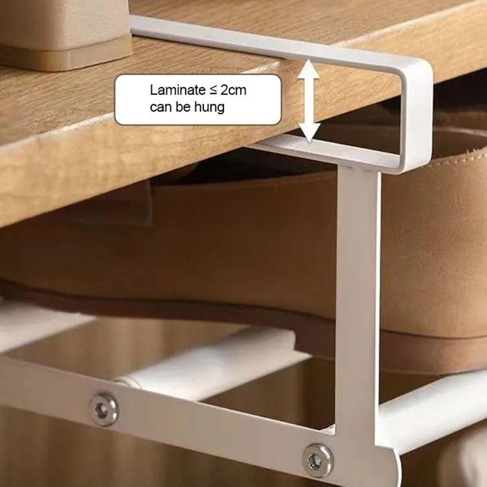 Space-saving Retractable Shoe Cabinet Under Hanging Hanging Basket Shoe Tray Wall Wardrobe