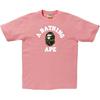 Bape A Bathing Ape AW18 1-я камуфляжная футболка с головой обезьяны 'Розовая' Унисекс 1F25-110-088