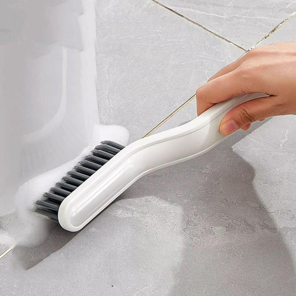 2Pcs Hard Bristle Crevice Cleaning Brush Plastic Tile Gap Brush Floor Seam Brush Kitchen Gadgets