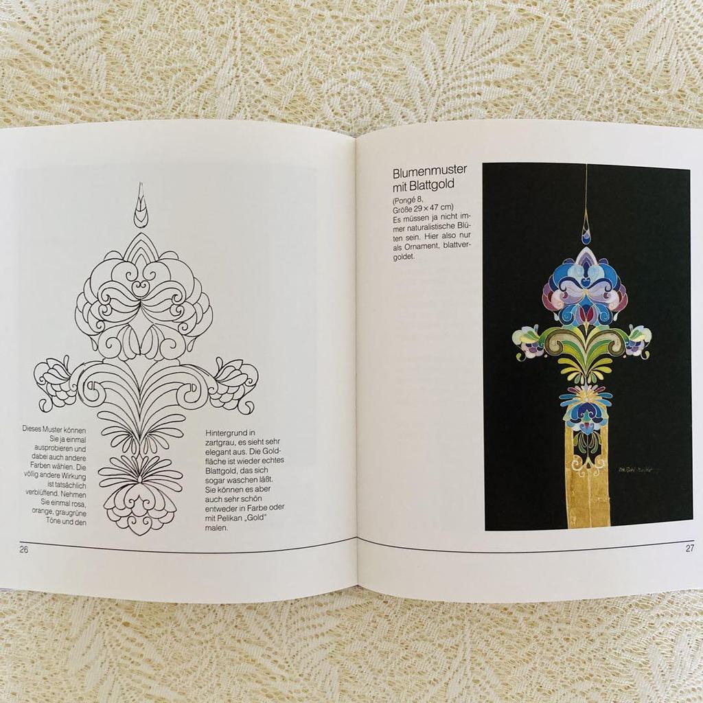 [Б/У] Иностранные книги, старые книги, книги по живописи на шелке, немецкий, искусство, дизайн