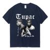 Футболка с графикой рэпера Тупака 2pac, модная, высококачественная, с короткими рукавами, оверсайз, хип-хоп, уличная одежда, мужская хлопковая футболка