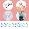 Pack of 10/20/50 Silicone Reusable Bag Twist Wire Fasten Cable Zip Tie Flexible Ties for Organization and DIY Projects