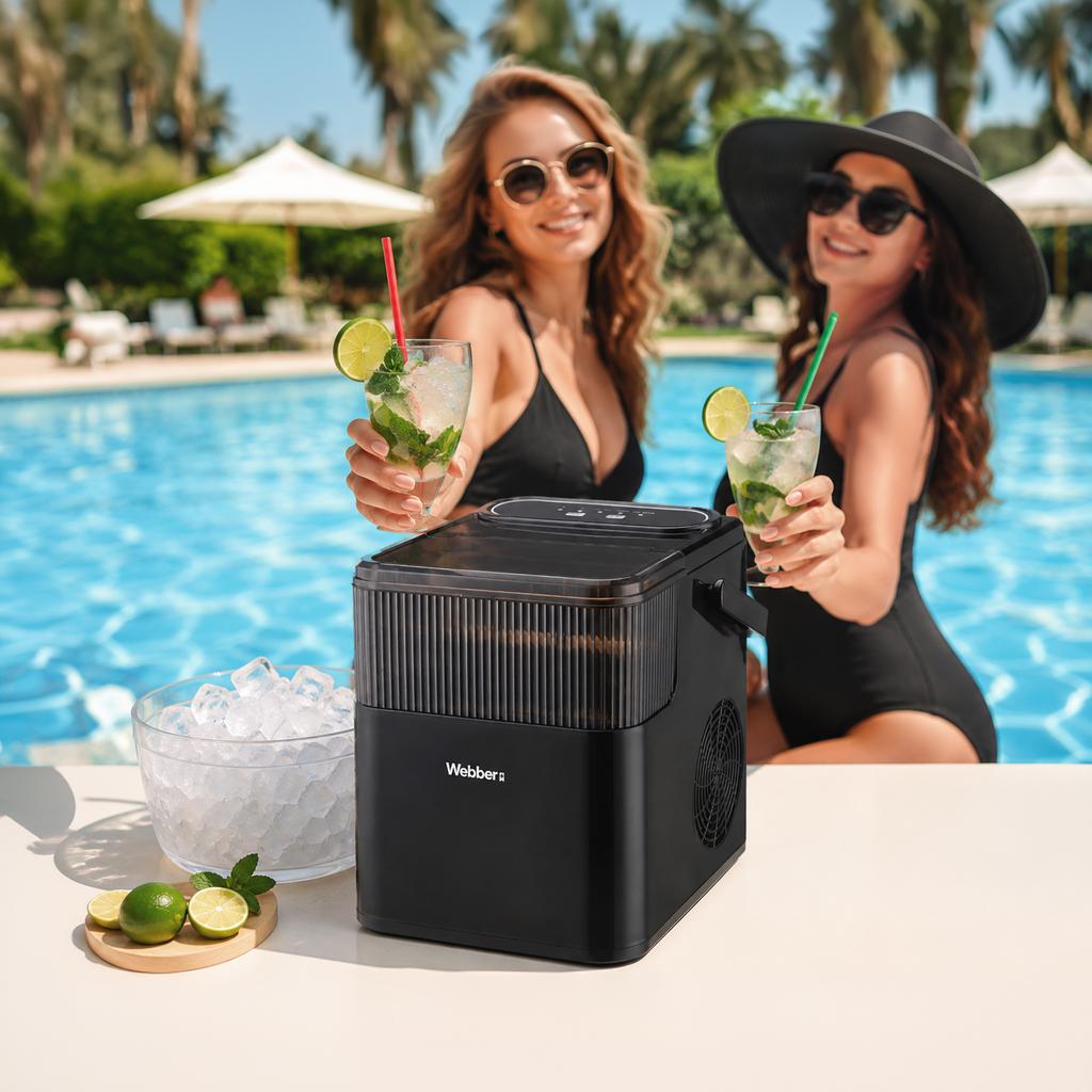 Ice Maker Webber Ranua Im-001 Ice Master 12Kg/24H 165W Black 2