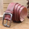 Ремень из натуральной кожи первого слоя из натуральной кожи растительного дубления с пряжкой для мужчин, прямые продажи