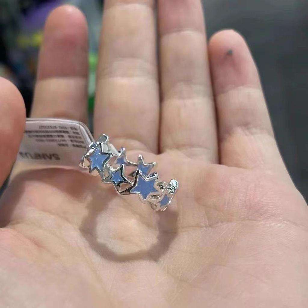Кольцо в форме нерегулярной звезды в корейском стиле, геометрический сплав, пряжка для пальца в стиле Kpop, ювелирные аксессуары, дизайн меньшинств, подарок на 2010 год