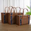 Camping Special Outdoor Picnic Hand-Woven Storage Box Storage Basket Bamboo Products Gift Box