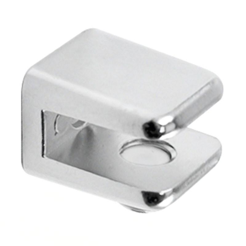 HERRAJES FAB.NACIONAL ОПОРА КВАДРАТНАЯ 18x16 ДЛЯ ХРОМНОГО СТЕКЛА 6 ММ. 2 единицы