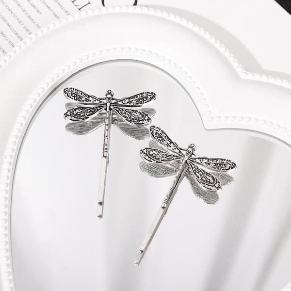 2/1 шт., заколка для волос в виде стрекозы, уникальная заколка для челки для женщин, винтажные аксессуары для волос, заколка для волос в лесном стиле, сказочная заколка-бабочка