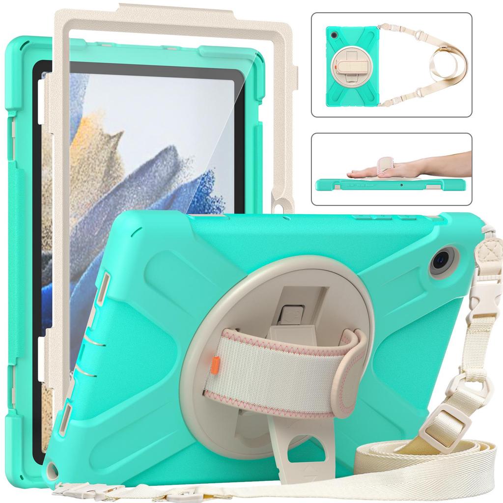 Противоударный защитный чехол для Samsung Galaxy Tab A8 10,5 дюйма (X200/X205) - Дизайн с цветовыми блоками