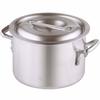 KIPROSTAR Premium Aluminum Half-Cylinder Pot with Lid, 10L Capacity, 27cm, Deep, with Handles (For Gas Stoves Only)