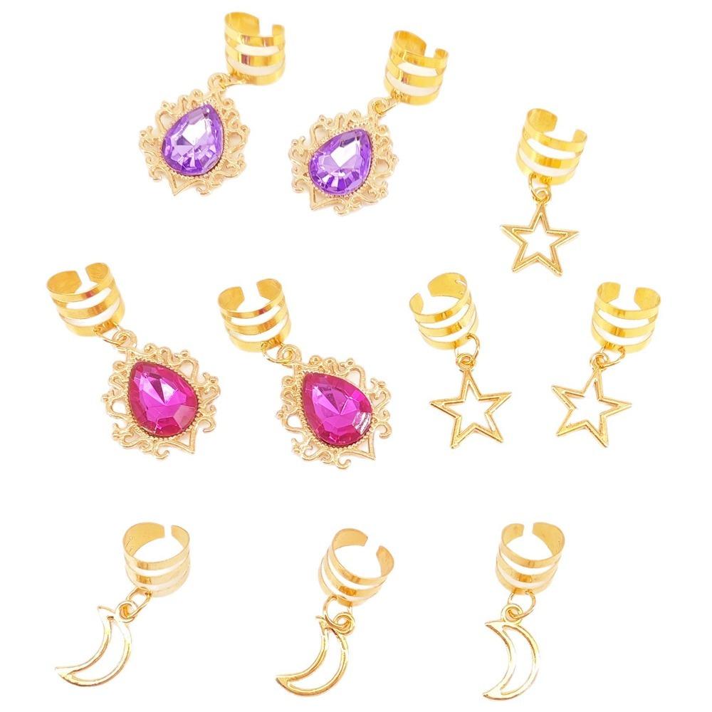 10pcs Dread Locks Dreadlocks Beads Hair Braiding Hair Braid Tubes Hollow Out Hair Ring for Braids