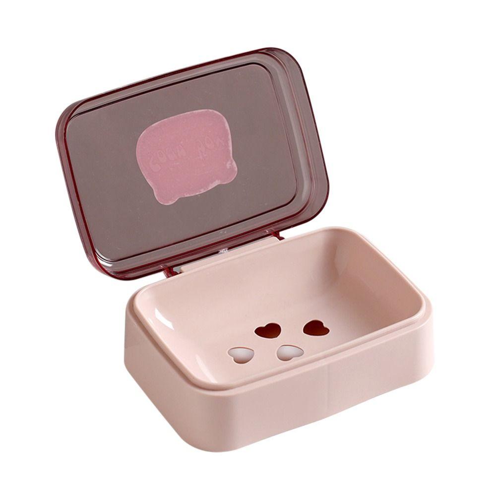 Bathroom Accessories Double Layer With Cover Shampoo Boxes Soap Holder Travel Soap Box Soap Dish