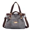 Canvas Bag Women Retro Fashion Hand Bill of Lading Shoulder Crossbody Bag Fashion Big Bag Tide