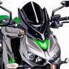 Мотоциклетные аксессуары для Kawasaki Z1000 Двойной дефлектор 2014-2019 Ветровое стекло/Ветер (черный)