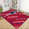 Patriots Team Motto Carpet Rug Soft Washable Anti Slip Home Living Room Sofa Mats Personalized Christmas Rug
