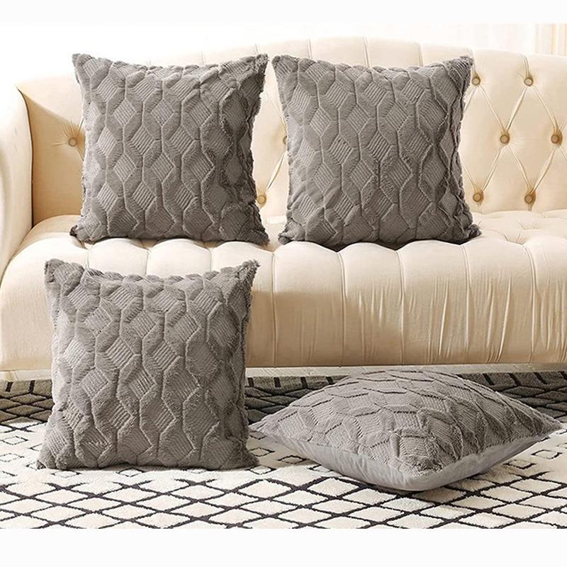 Чехлы для диванных подушек для домашнего декора, мягкие плюшевые бархатные наволочки в стиле бохо 40/45/50/55/60/65 см