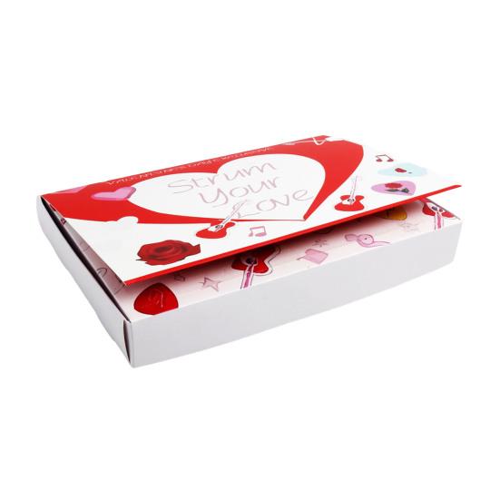 Адвент-календарь с гитарными медиаторами на День святого Валентина 24-дневный календарь обратного отсчета с гитарными медиаторами и аксессуарами для гитаристов, любителей музыки