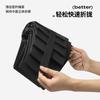 New easy-to-fold memory crease creative no-fold umbrella three-fold manual wooden handle business advertising umbrella custom logo