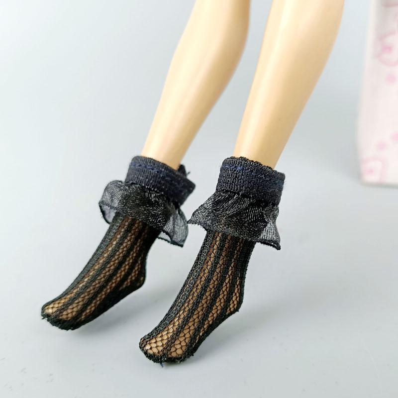1 пара кружевных носков для куклы Блайт, носки среднего размера для Blythe, чулки выше колена для кукол Blythe, аксессуары для детей