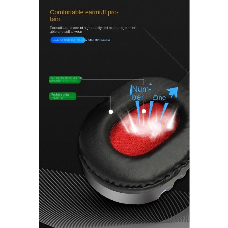 New Header Laptop, Desktop Computer Headset Game Headphones with Wheat Teaching Network, Computer Headset