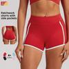 Womens Colorblock Yoga Shorts With High Elastane For Running And Fitness Training