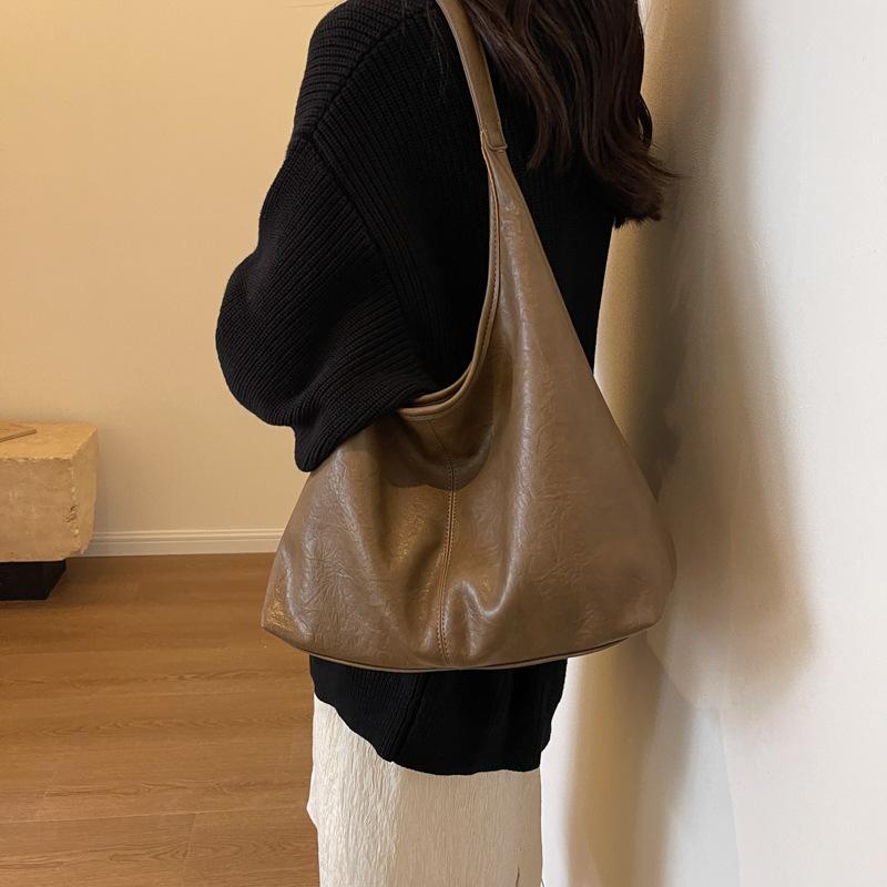 Simple Retro Underarm Bag Women's Autumn and Winter Super Popular Shoulder Bag High-end Sense Large-capacity Tote Bag