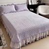 Зимнее хрустальное бархатное стеганое покрывало для кровати размера «king-size» и «queen-size», утолщенная простыня для двуспальной кровати 200x230, защитный чехол для матраса