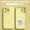 Liquid Silicone Magnetic Phone Case For iPhone 15 14 16 Plus 16E 11 12 13 16 Pro Max SE4 Magsafe Charge Protector Cover
