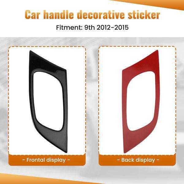 Interior Door Handle Covers for 2012-2015 Honda Civic (9th Gen) - 1 Pair
