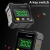 4-Sided Magnetic Inclinometer USB Charging Table Saw Miter Protractor LED Screen Slope Measuring Meter Hanging Level Box