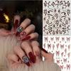 New Year of Snake Nail Art Sticker Rich Little Red Snake Relief Sweet Little White Snake Butterfly Little Snake Snake Back Glue Glue Sticker