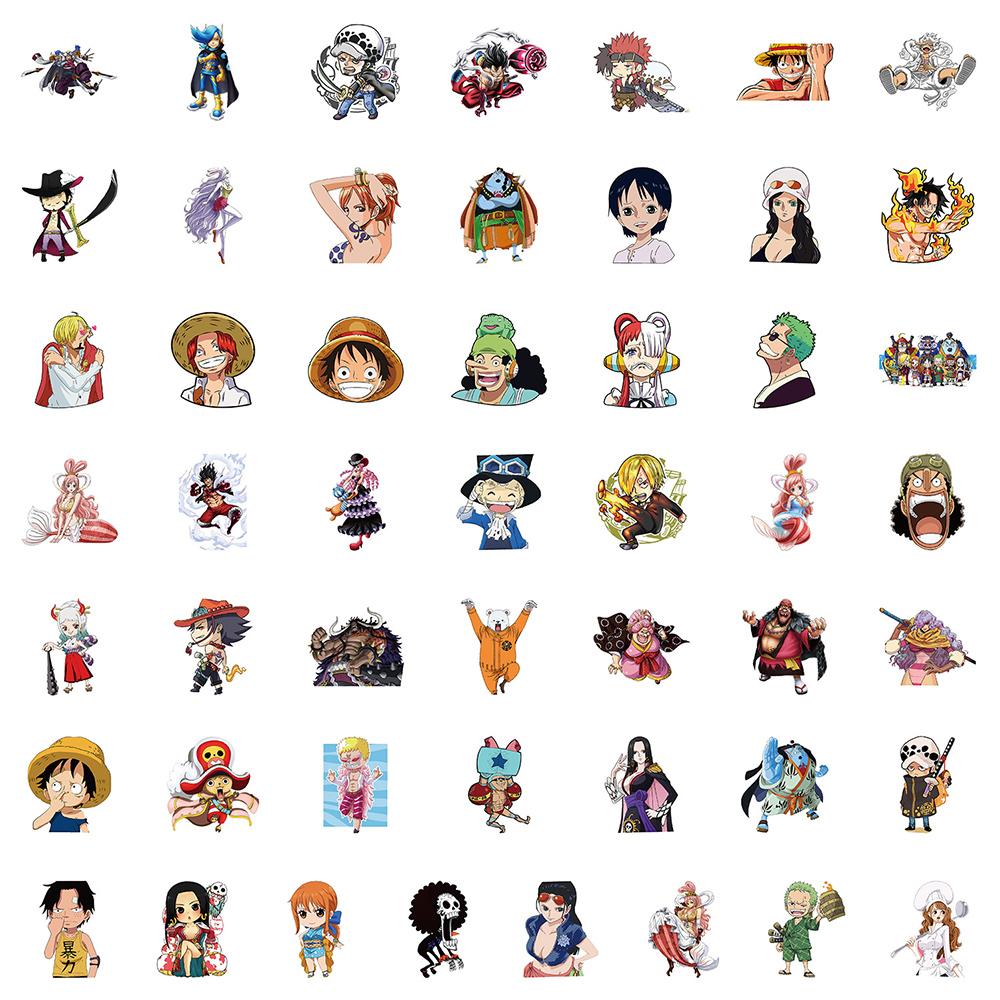 10/30/50 шт. Крутые мультяшные наклейки Луффи Зоро ONE PIECE Наклейки для DIY Блокнота Дневника Канцелярские принадлежности Водонепроницаемые Классические Аниме Наклейки Игрушки