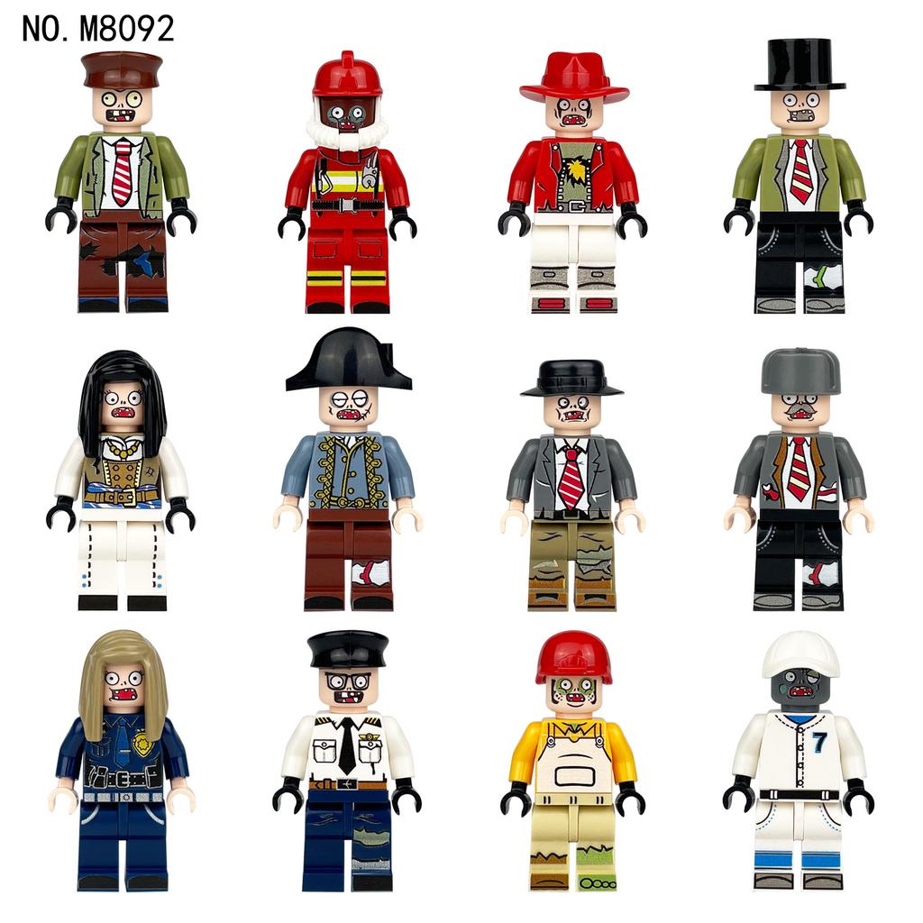 Кукла-зомби, Строительные блоки, человекоподобные куклы, игрушки, цифровые фигурки, собираемые игрушки, гусеничный, детские развивающие игрушки