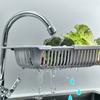 Простая Новая Выдвижная Корзина для Сушки над Раковиной Толстая Прочная Кухонная Многофункциональная Корзина для Мытья Фруктов и Овощей Инструмент