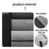AABIH1 Car Logo Suede Clean Leather Cloth Motorcycle Washing Towel Stickers For Mercedes Benz AMG W205 W218 W177 W176 W169 A B C E S