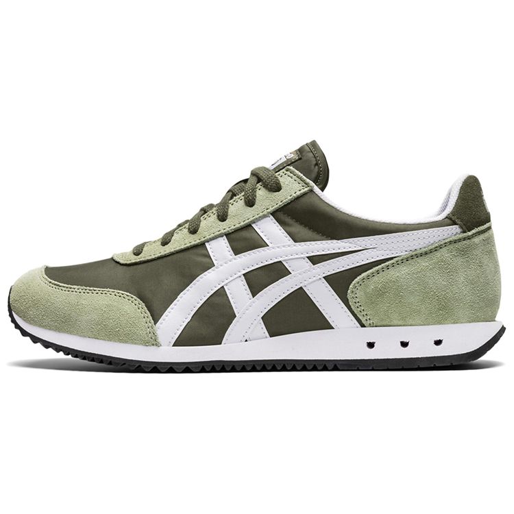 ONITSUKA TIGER New York Fabric Suede Sports Trend Wear-Resistant Lightweight Low-Top Casual Shoes Unisex Casual Shoes Bean-Green 1183A205-301
