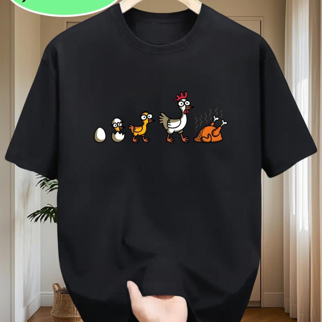 Funny Chicken Life Cycle Roasted Turkey T-shirt