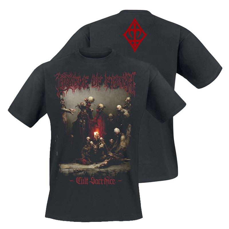 Summer Cradle of Filth Bands Extreme Gothic Black Metal Rock Dark American Shortsleeved Tshirt