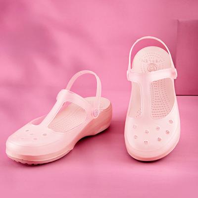 2024 Новые женские сандалии Летние прозрачные туфли Baotou Hole Shoes Nurse Shoes Пляжная обувь Jelly Sandals and Slippers Mules