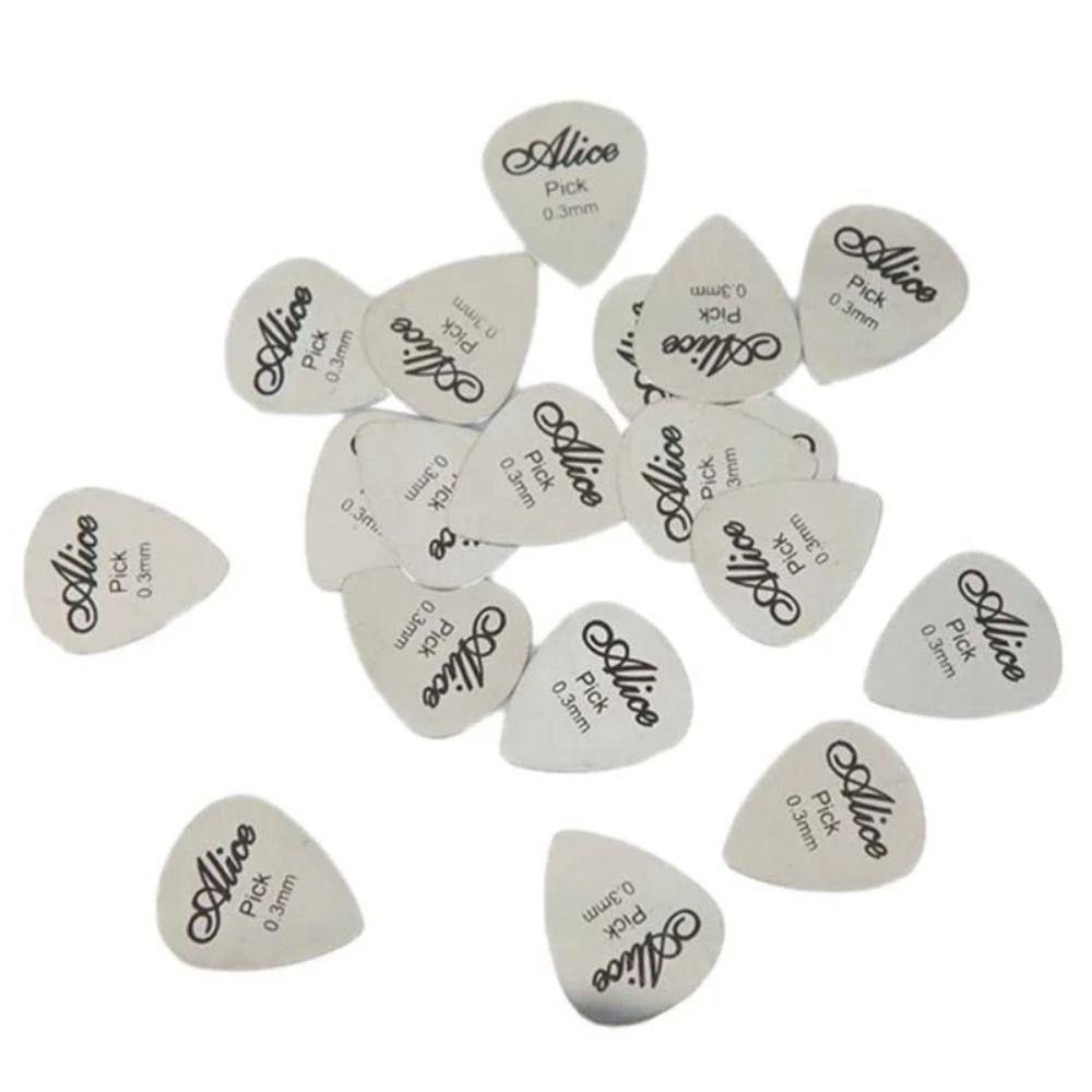 1/5Pcs Electric Guitar Bass Metal Guitar Pick Replacement Plectrum Ukulele Picks
