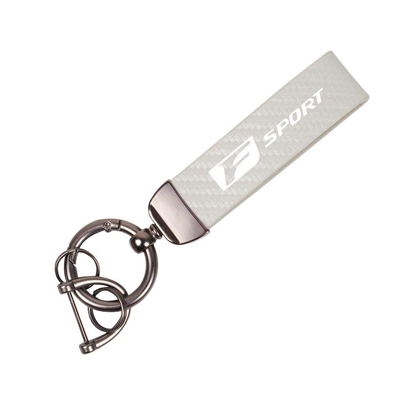 High Quality Carbon Fibre Keychain Car Key Ring Accessories For Lexus F SPORT ES RX NX LS UX LM LX GX LC RZ IS CT GS RC HS SC TX